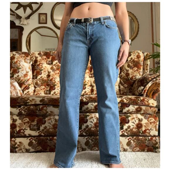 Vintage Lucky Brand “Dungarees” Mid Rise Flare Jeans - Picture 3 of 5
